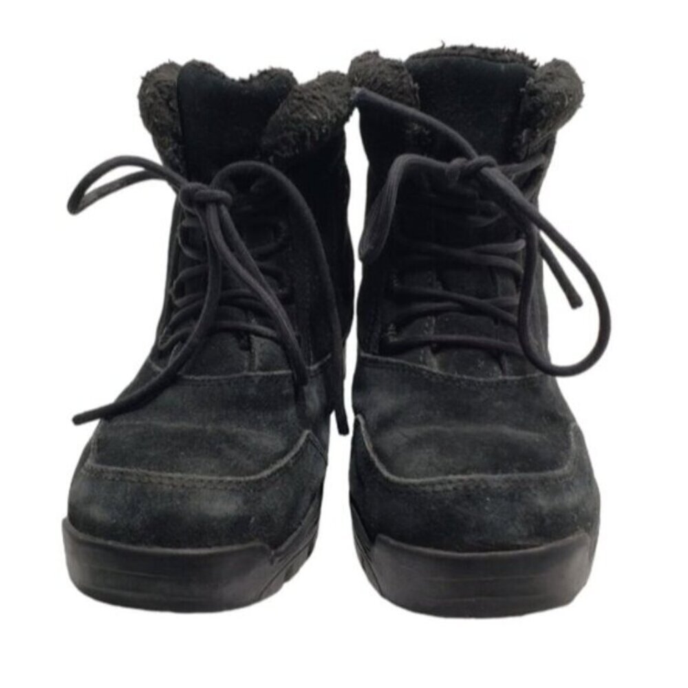 Sorel Waterfall Ankle Boot Black Women's Size 7 Low Waterproof Laced